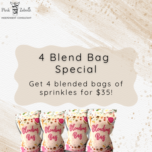 Pink zebra blending bags 2025